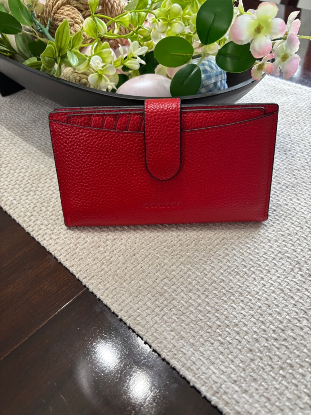 Danier Leather Red Leather Wallet